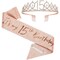 15th Birthday Sash and Tiara for Girls, Rose Gold Birthday Sash Crown 15 & Fabulous Sash and Tiara for Girls, 15th Birthday Gifts for Happy 15th Birthday Party Favor Supplies